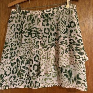 Zara skirt, Size Medium , olive green and pink blush